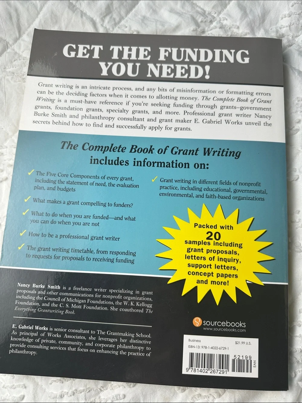 The Complete Book of Grant Writing - Blue/Gray Edition by